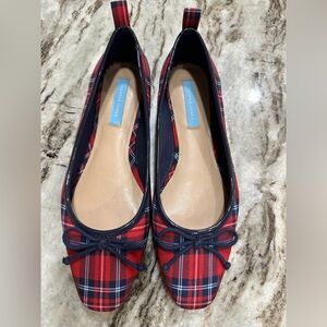 Draper James - Plaid Flats - Womens Size 8